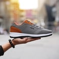 thumbnail image 3 of XZNGL Chaussures de Course Lacets de Chaussures pour Espadrilles Hommes Mode Décontractée à Lacets Cuir Sport Chaussures de Course Respirantes Espadrilles, 3 of 8