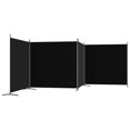 thumbnail image 3 of vidaXL 4-Panel Room Divider Black 698x180 cm Fabric, 3 of 5