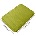 thumbnail image 3 of Boovnll Bathroom Rugs, Absorbent Thicken Non-Slip Backing Thick Velvet Floor Mat Kitchen Bathroom Foot Mat Solid Color Cotton Foot Mat 2Pc, Bath Mat, Bath Mats for Bathroom, 3 of 5