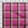 thumbnail image 2 of oneOone Cotton Cambric Pink Fabric Madras Check Craft Projects Decor Fabric Printed By The Yard 56 Inch Wide, 2 of 4