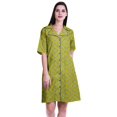 thumbnail image 1 of Moomaya Chemises Grande Taille pour Femmes Chemises Imprimées à Boutons Robe d'Été-S-TTG, 1 of 1