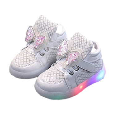 Chaussures pour Bébé Fille, Chaussures pour Tout-Petites Filles, Nouvelles Chaussures de Sport Brillantes pour Filles, Semelles Souples Antidérapantes Décontractées, Tout Confortables et Respirantes, Chaussures à Enfiler pour Bébé, Chaussures pour Bébé Fille, Sandales pour Bébé Fille
