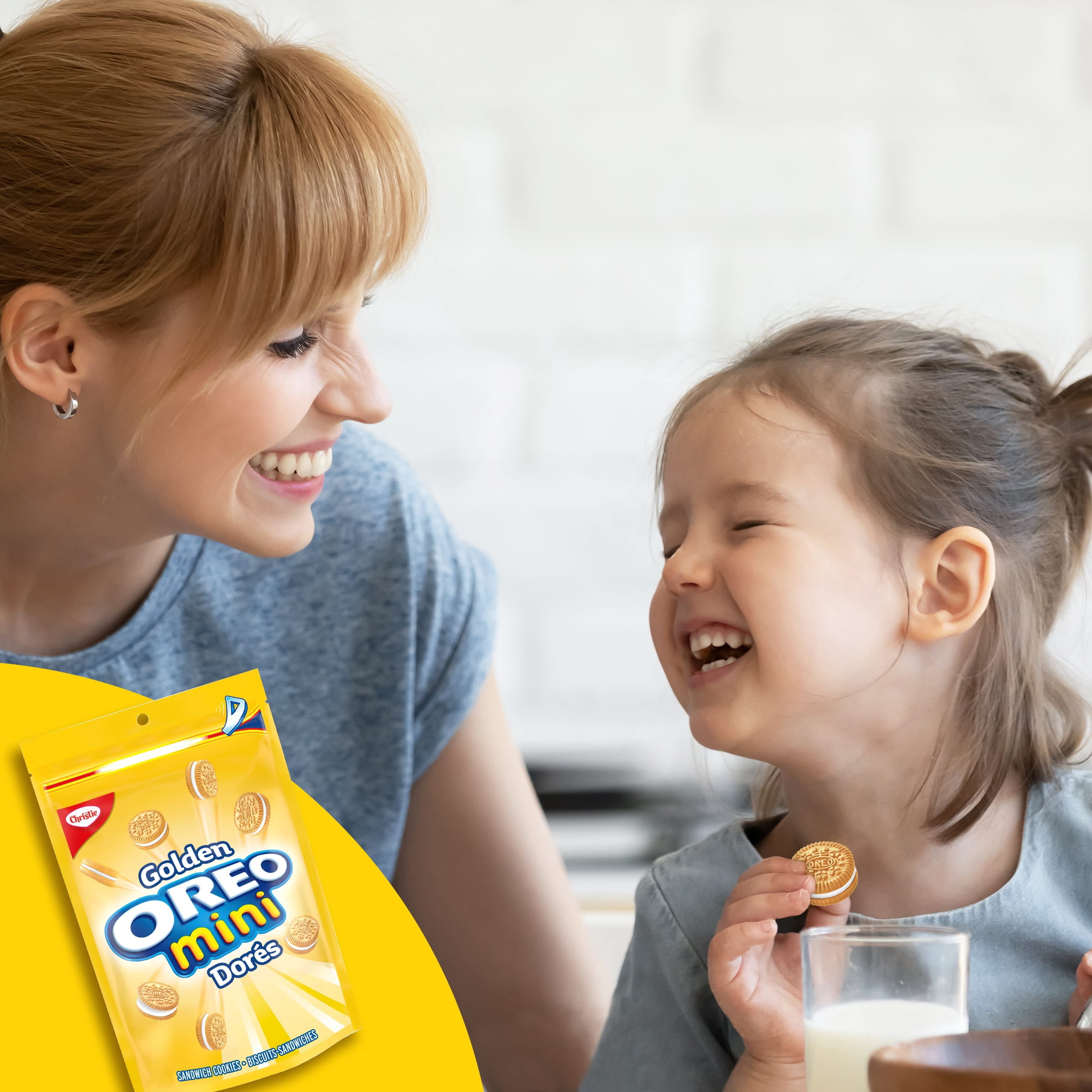 OREO, Mini Golden Cookies, Made in a Peanut-Free Facility, School Snacks