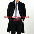 thumbnail image 1 of QueenLine Cashmere Natural Long Over Knee Jackets Loose Casual Woolen Coat, 1 of 19