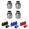 thumbnail image 2 of Miulika 4x Car Automotive Fuel Adapters For RDX s- Sliver, Black, Blue,Red Available , Sliver, 2 of 9