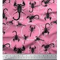 thumbnail image 1 of Soimoi polyester Crepe Fabric Geometric Shapes & Scorpion Insects Print Sewing Fabric Yard 52 Inch Wide, 1 of 1