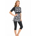 thumbnail image 4 of KXCFCYS Maillot de Bain Modeste à Manches Courtes Burkini Islamique Hijab pour Femmes, 4 of 7