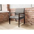 thumbnail image 5 of Pemberly Row Chaise Grand pour Invités pour Réception d'Attente, Cadre en Bois, Gris, 5 of 5