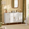 thumbnail image 2 of HOMCOM 55" Modern Sideboard Buffet Cabinet with Soft-Close Doors White, 2 of 10