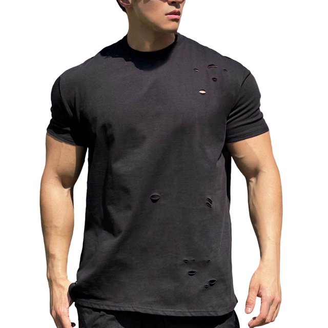 Men's Basketball Autumn Running Training Stretch Sports T Shirt Round Neck Fitness Short Sleeve Raglan Design Solid Colour T Shirt