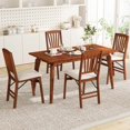 thumbnail image 2 of Costway 4 Set Kitchen Chairs with Rubber Wood Frame Upholstered Seat Hollowed Backrest, 2 of 8