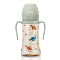 thumbnail image 1 of GROSMIMI Flip Top Spill Proof Sippy Cup PPSU BPA Free 10 oz Stage 2 Straw for Toddlers (Dinosaur), 1 of 5