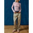 thumbnail image 2 of Faithtur Femmes T-shirt à Manches Longues Col Rond Solid/Stripes Slim Fit Ladies Fall Tops Streetwear, 2 of 5