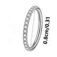 thumbnail image 2 of EGNMCR Titanium Nose Rings, Hoops Septum Rings Hinged Segment Ring Lip Ear Piercing Earrings For Cartilage Tragus Conch Lobe Inner Diameter（sliver） Nose ring, 2 of 2