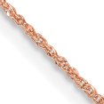 thumbnail image 1 of Collier Chaîne Ropa en Or Rose 14k 18 Pouces.7mm Pendentif Breloque, 1 of 9