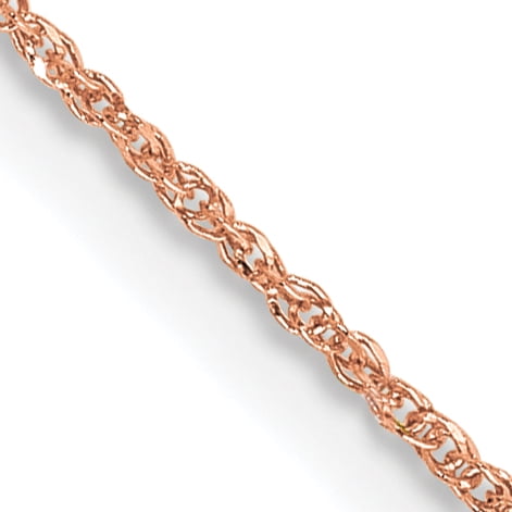Collier Chaîne Ropa en Or Rose 14k 18 Pouces.7mm Pendentif Breloque