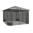 thumbnail image 2 of Sojag Savino 10 x 12 x 9 ft Black Gazebo, 2 of 7