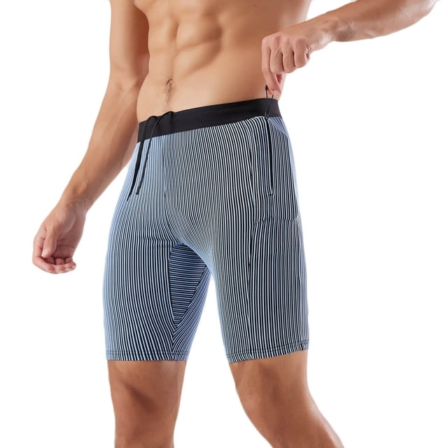 Diufon Men's Athletic Shorts Cotton Linen Drawstring Waisted Outdoor Sport Shorts Spring Summer Shorts with Pockets