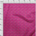 thumbnail image 2 of oneOone Silk Tabby Fabric Fish Block Decor Fabric Printed BTY 42 Inch Wide, 2 of 4