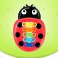 thumbnail image 2 of Riforla Colorful Ladybird Baby Kid 8-Note Xylophone Musical Toys Wisdom Development Education As shown, 2 of 4