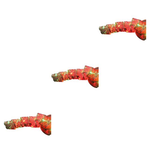 Ruiboury Sparkling Brilliant Lighting For Christmas Decoration Different White/Red Ribbon 10m+100 lights 3Set
