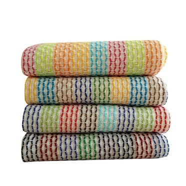 Birdeem Kitchen Dish Cloths Cotton Tea Towel Soft and Absorbent Everyday Kitchen Basics Machine Washable Kitchen Dish Cloths 13 X 13 Inches 4 Multicolor Set
