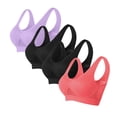 thumbnail image 1 of Timegard 4pc Sports Bras for Women Plus Size Full Support Mesh Wireless Breathable Comfort Workout Bras, 1 of 2