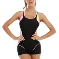 thumbnail image 2 of TIMIFIS Ones piece Swimsuits for Women Sports Swimwear Tummys Control Athletic Training Bathing Suits, 2 of 7