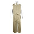 thumbnail image 4 of Ensemble Kaki pour Bébés Garçons, Mariage, Fête Formelle, Gilet, Cravate, Ensembles, Complets, Tenues, 4 of 5