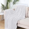 thumbnail image 3 of Kyusrd Summer All Home Savings!Solid Color Flannel Blanket Summer Conditioning Blanket office Nap Blanket layer Double sided Flannel Blanket All Season Thin Blanket, 3 of 5