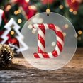 thumbnail image 3 of 26 Letter Ornament Cane Candy Letter Ornament, 3 of 5
