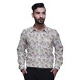 thumbnail image 1 of BESTMAN Chemise Décontractée Imprimée pour Hommes Coupe Ajustée à Boutons Manches Longues, 1 of 5
