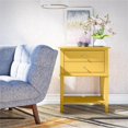 thumbnail image 3 of Ameriwood Home Franklin Table d'Appoint avec 2 Tiroirs en Jaune Moutarde, 3 of 11