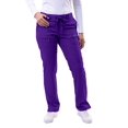 thumbnail image 1 of Adar Pro Scrubs pour Femmes - Pantalon de Yoga Skinny Leg - P4100T - Raisin - TP, 1 of 7