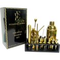 thumbnail image 1 of 18 Piece Bar Cocktail Shaker Set with Stylish Bamboo Stand (Gold), 1 of 7