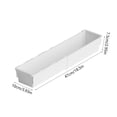 thumbnail image 3 of Telescopic Polypropylene Storage Box - Expandable Cabinet Organizer 18.5x3.93x2.95in for Kitchen Snacks/Cans, （White）, 3 of 6