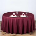 thumbnail image 3 of LNGOOR 108” Wholesale Round Tablecloth Polyester Round Table Linens For Wedding Party Banquet Restaurant -  WHITE, 3 of 9
