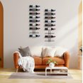 thumbnail image 4 of Sorbus Wall Mounted Wine Rack for 18 Wine Bottles - Wood Wine Rack Wall Mounted for Wine Bottles, Liquor, Champagne - Decorative Wood Wine Racks for Home Bar, Kitchen, Dining Room Wall Wine Bottle, 4 of 7
