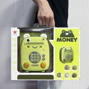 Dvkptbk Tirelire Fr-Og Boîte à Argent Tirelire en Plastique pour Filles Garçons Grande Tirelire Électronique pour Pièces Cadeau d'Anniversaire avec Boîte Éducation