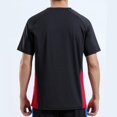 thumbnail image 5 of BOBOGOJP T-Shirts d'Entraînement pour Hommes Manches Courtes Col Rond en Coton (Noir,5TG), 5 of 5