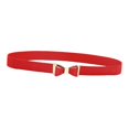 thumbnail image 2 of Ceinture Fine pour Femmes, Taille Extensible, Ceintures Élastiques avec Boucle Nœud, Rouge, 2 of 8
