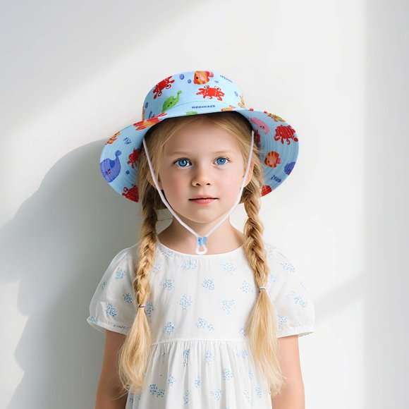 Kids Hats & Caps - Baby Sun Hat for Boys Girls - Toddler Summer Fisherman Cap - Lightweight Breathable Outdoor Sun - Ideal for Ages 1-8