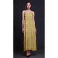 thumbnail image 4 of Bimba Robe Longue Maxi de Soirée pour Femmes en Rayonne à Imprimé Floral, Dos Nu, à Bretelles Spaghetti - Medium, 4 of 5