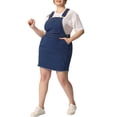 thumbnail image 2 of GRACE & GRANDEUR Robe à Bretelles Décontractée en Denim pour Femme Grande Taille à Bretelles Ajustables 3X Bleu, 2 of 8