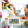 thumbnail image 1 of Large Screen Display Household Electronic Wall-mounted Refrigerator Temperature Gauge Can Be Set High And Low Temperature Alarm Temperature Gauge With Bracket, 1 of 9