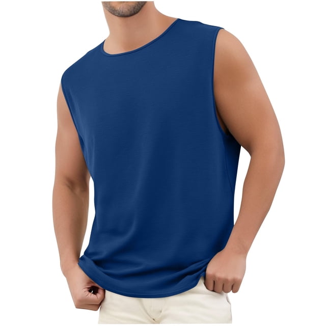 Grrvtrz Mens Tank Tops Quick Dry Breathable Sleeveless Shirts Gym Workout Muscle Tank