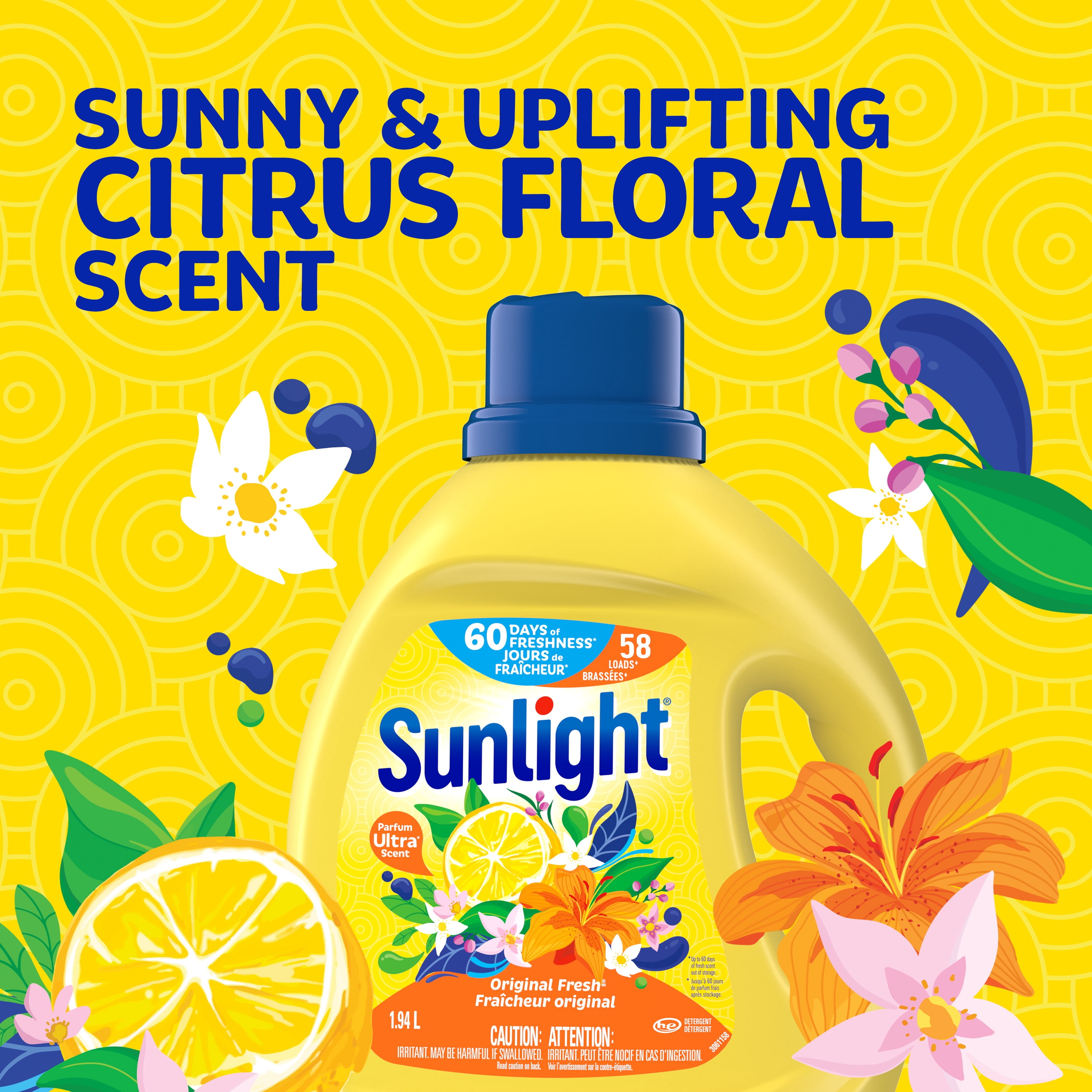 Sunlight® Original Fresh – Liquid Detergent 1.94L, 58 Wash Loads