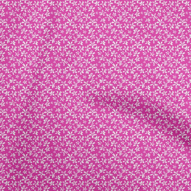 oneOone Polyester Spandex Fuschia Pink Fabric Abstracts Sewing Craft Projects Fabric Prints By Yard 56 Inch Wide