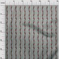 thumbnail image 2 of oneOone Polyester Lycra Fabric Leaves & Floral Block Printed Craft Fabric BTY 56 Inch Wide, 2 of 5