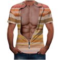 thumbnail image 1 of Qertyioot T-Shirt d'Entraînement pour Hommes Liquidation Hauts d'Été Décontractés Col Rond Manches Courtes, 1 of 2